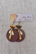Metal Simple Wooden Earring
