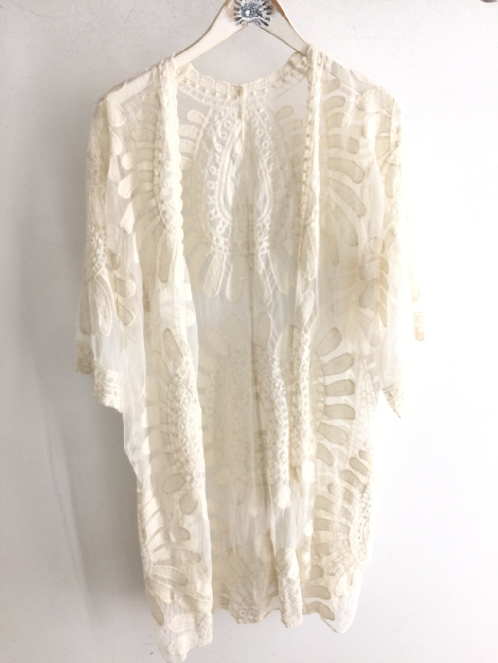 Floral Lace Kimono