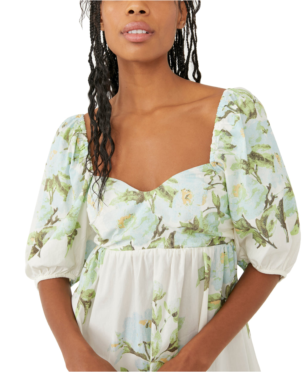 Free People Peony Babydoll Antique Combo Dress