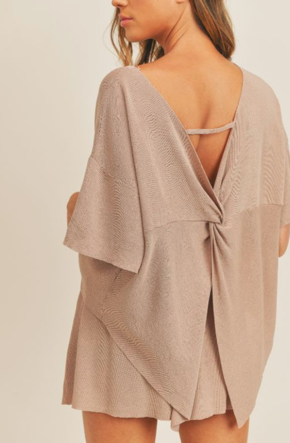 Sage The Label Her Joy Twist Back Sweater Top