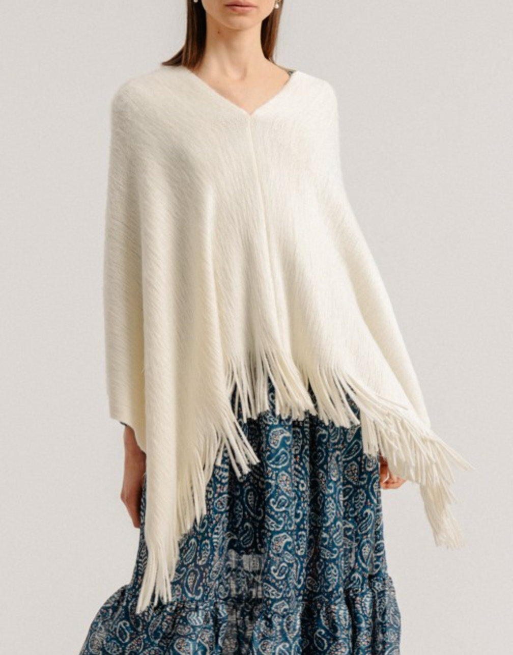 Molly Bracken V-Neck Pullover Poncho