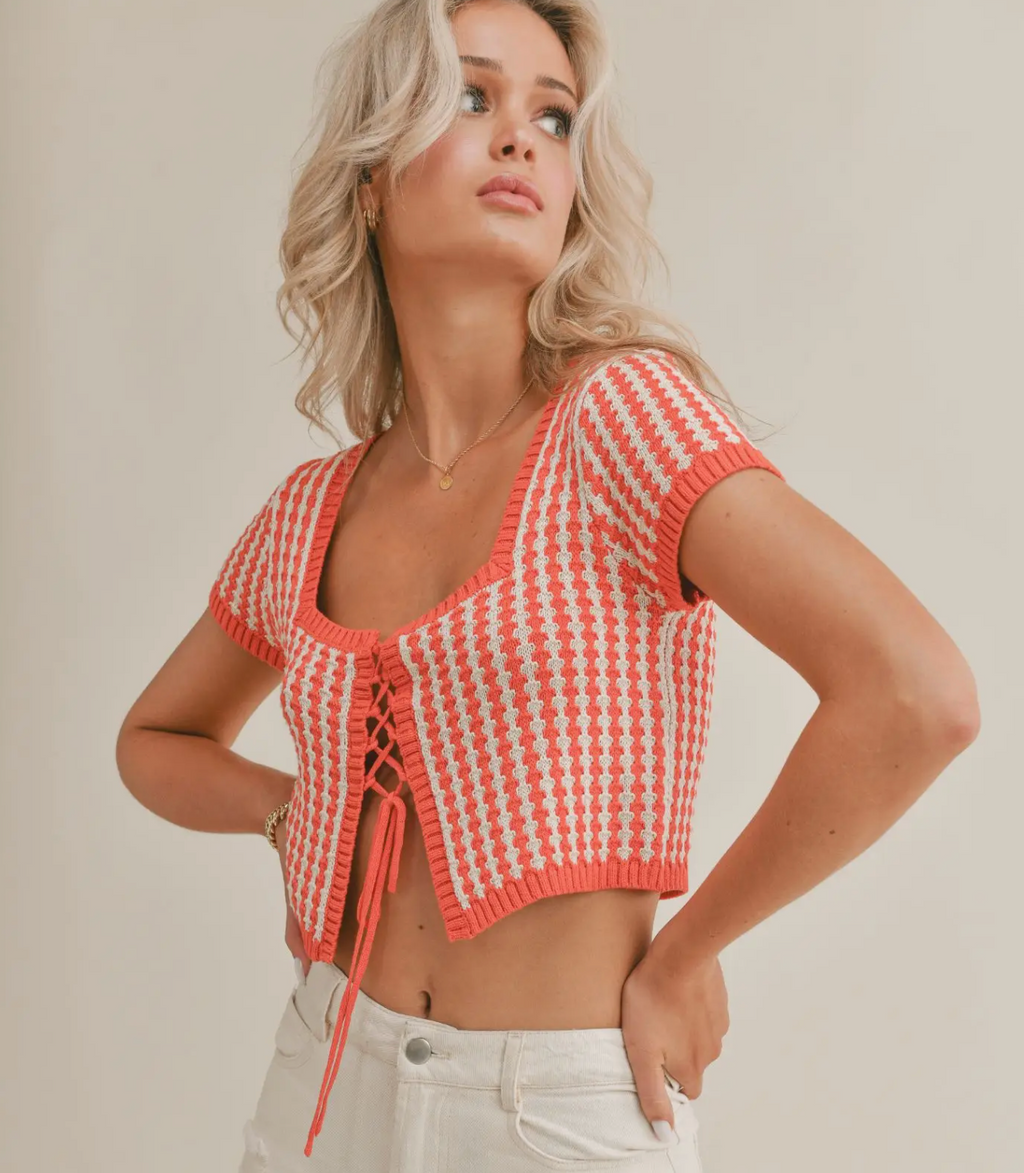 Sage the Label Amore Sweater Tie Top