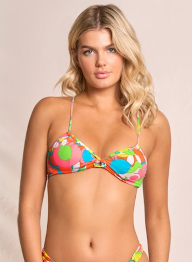 Maaji 90S Floral Kelly Triangle Bikini Top