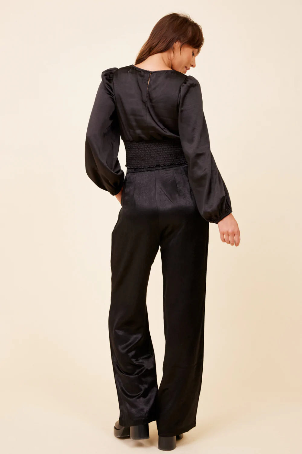 Vintage Havana Satin Criss Cross Blouse