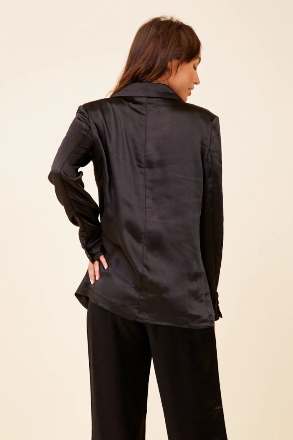 Vintage Havana Heavy Satin Blazer