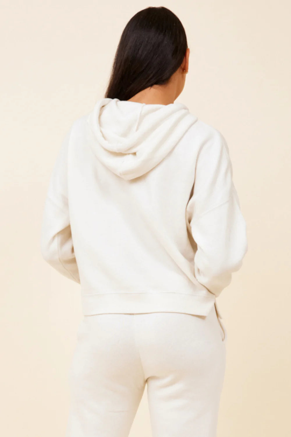 Vintage Havana Smiley Stitching Hoodie
