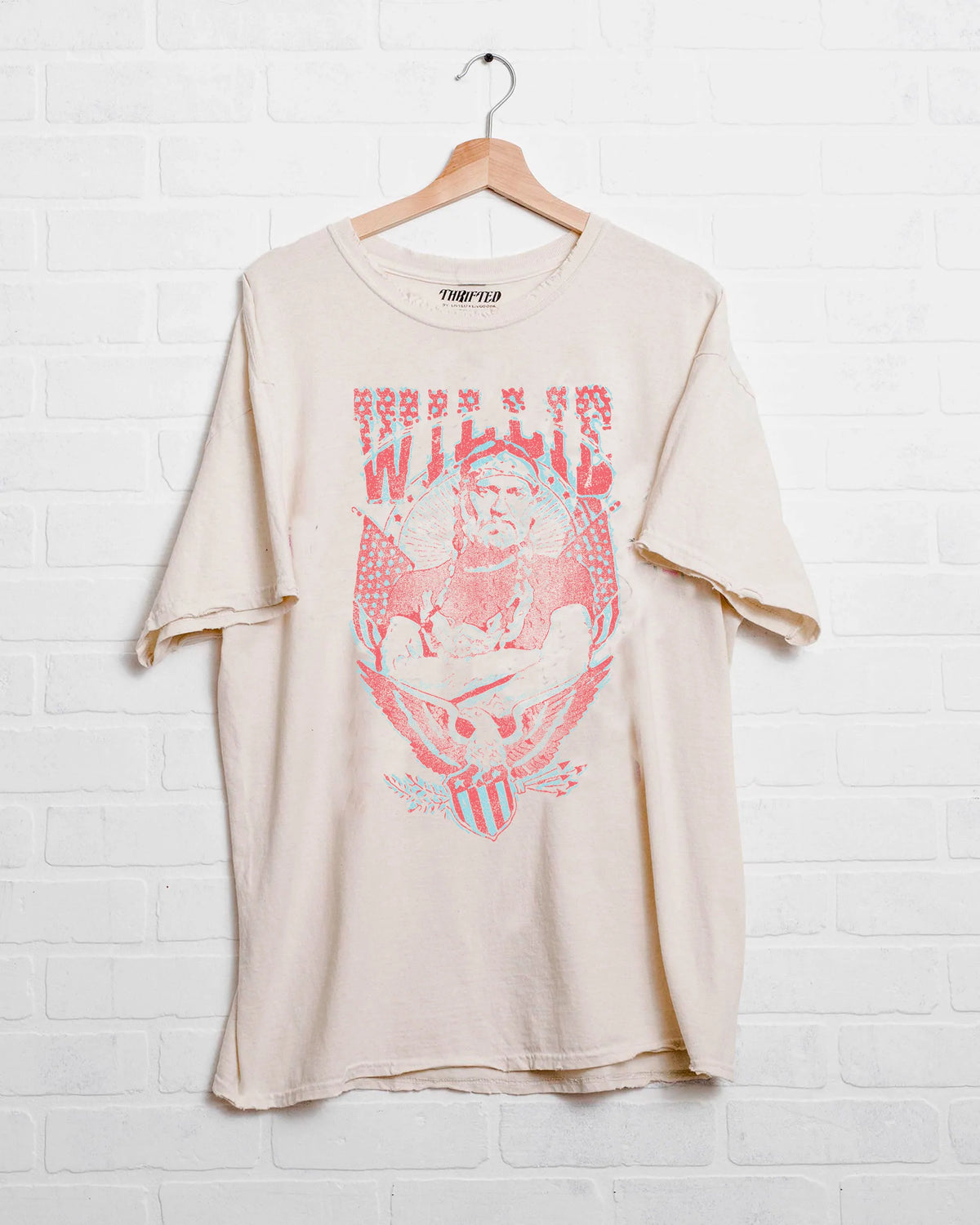 Willie Nelson In Pink Tee