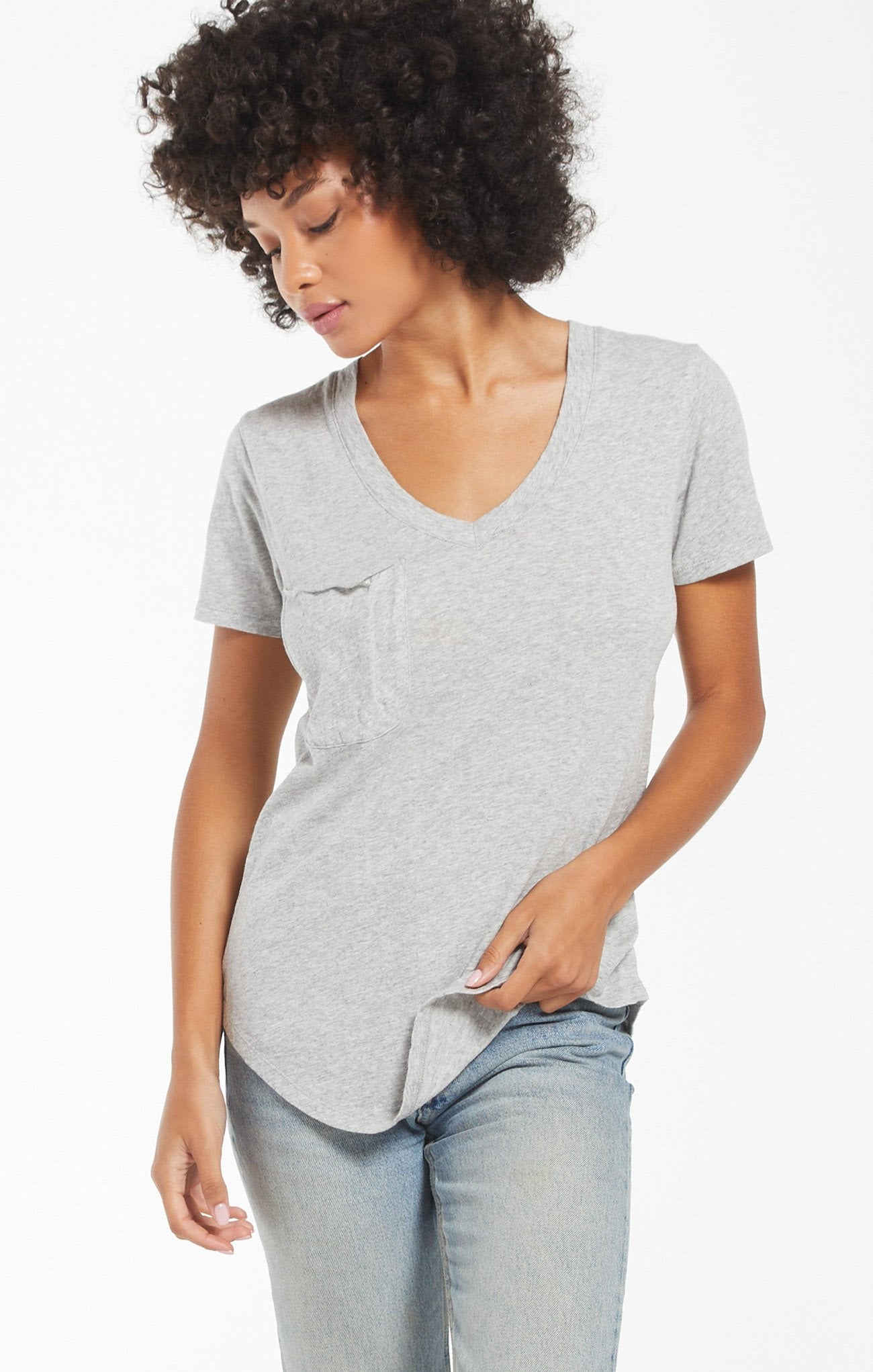 Z Supply Cotton Slub Pocket Tee