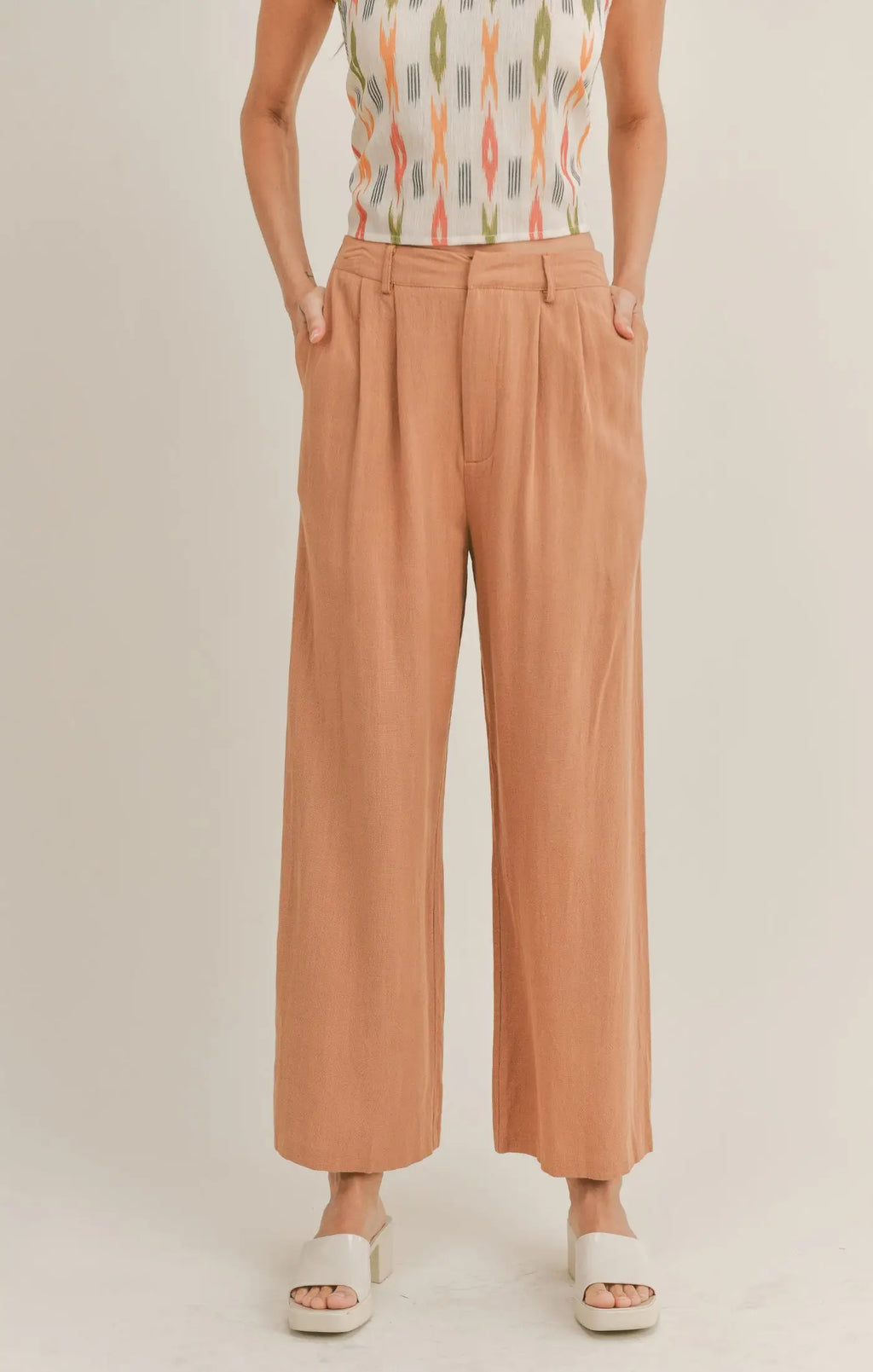 Sadie & Sage Out West Linen Pant