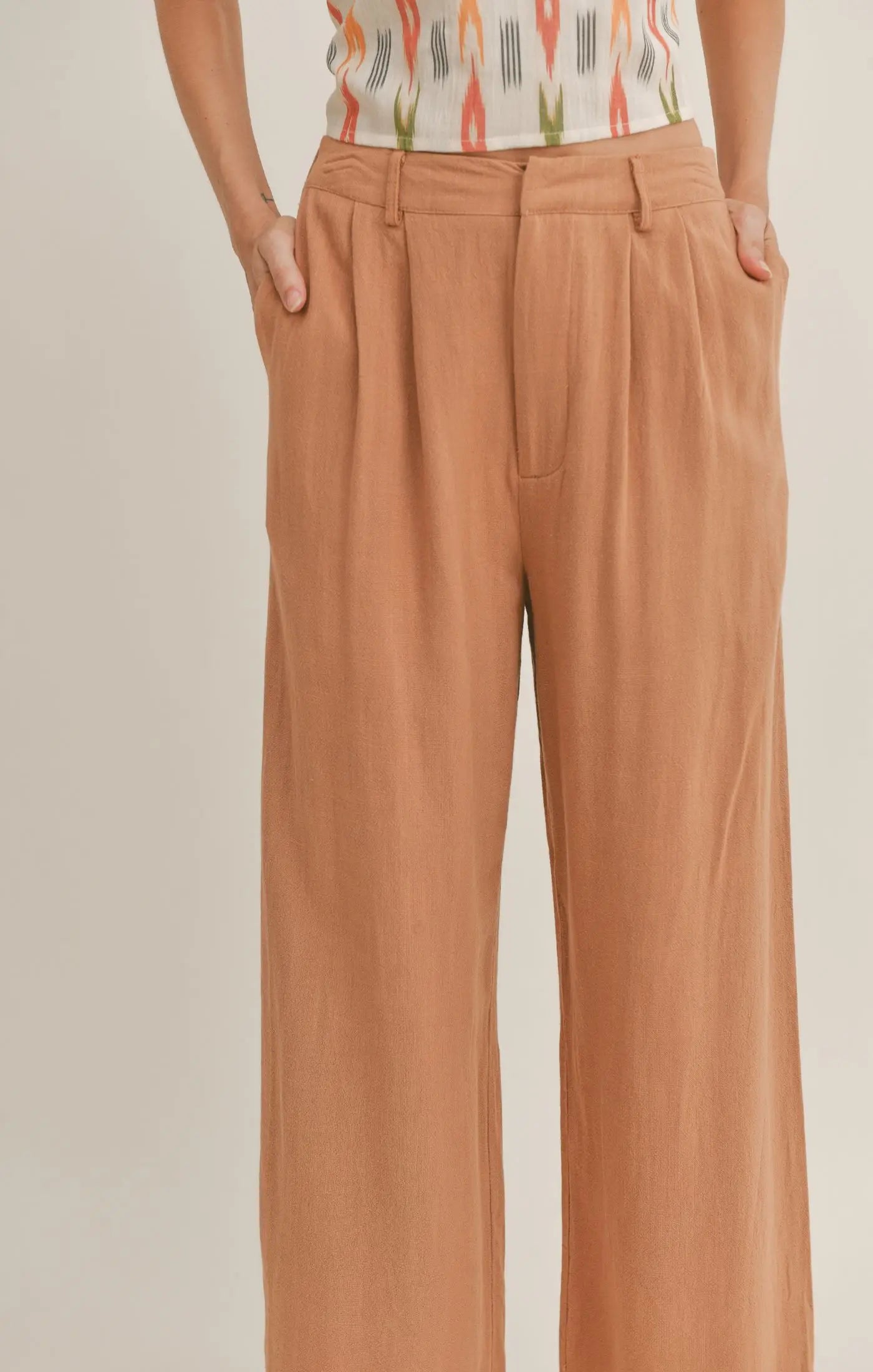Sadie & Sage Out West Linen Pant