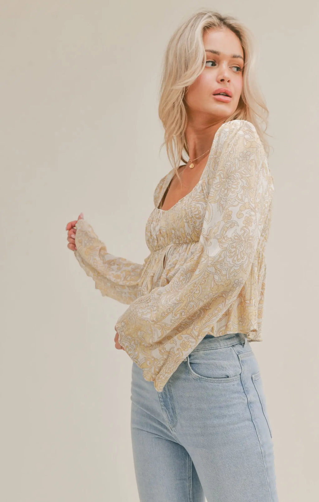 Sage the Label Lemon Grove Long Sleeve Top