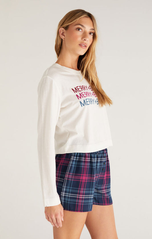 Z Supply Merry & Bright L/S Tee
