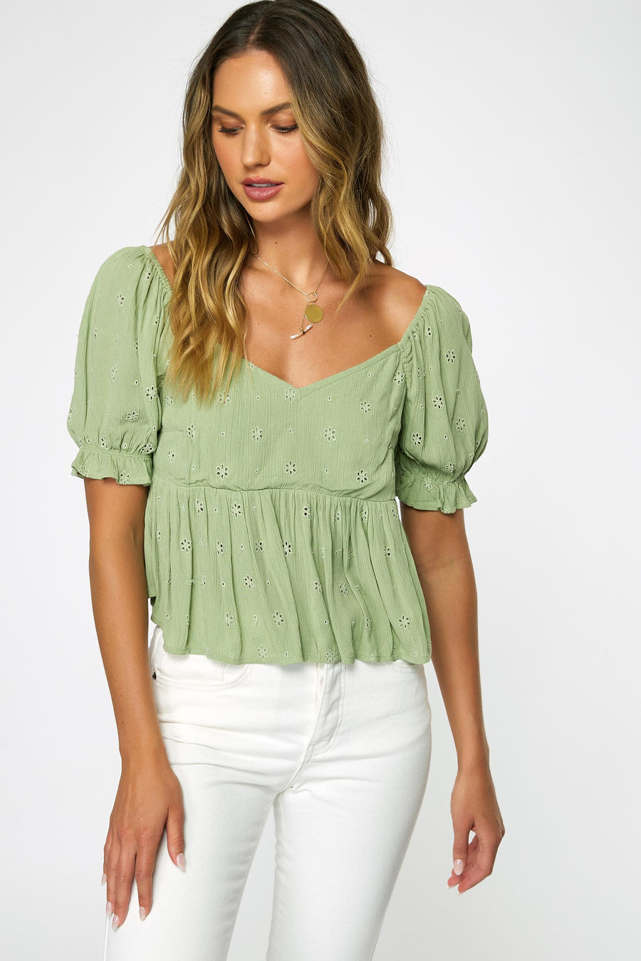O'Neill Isabel Eyelet Top