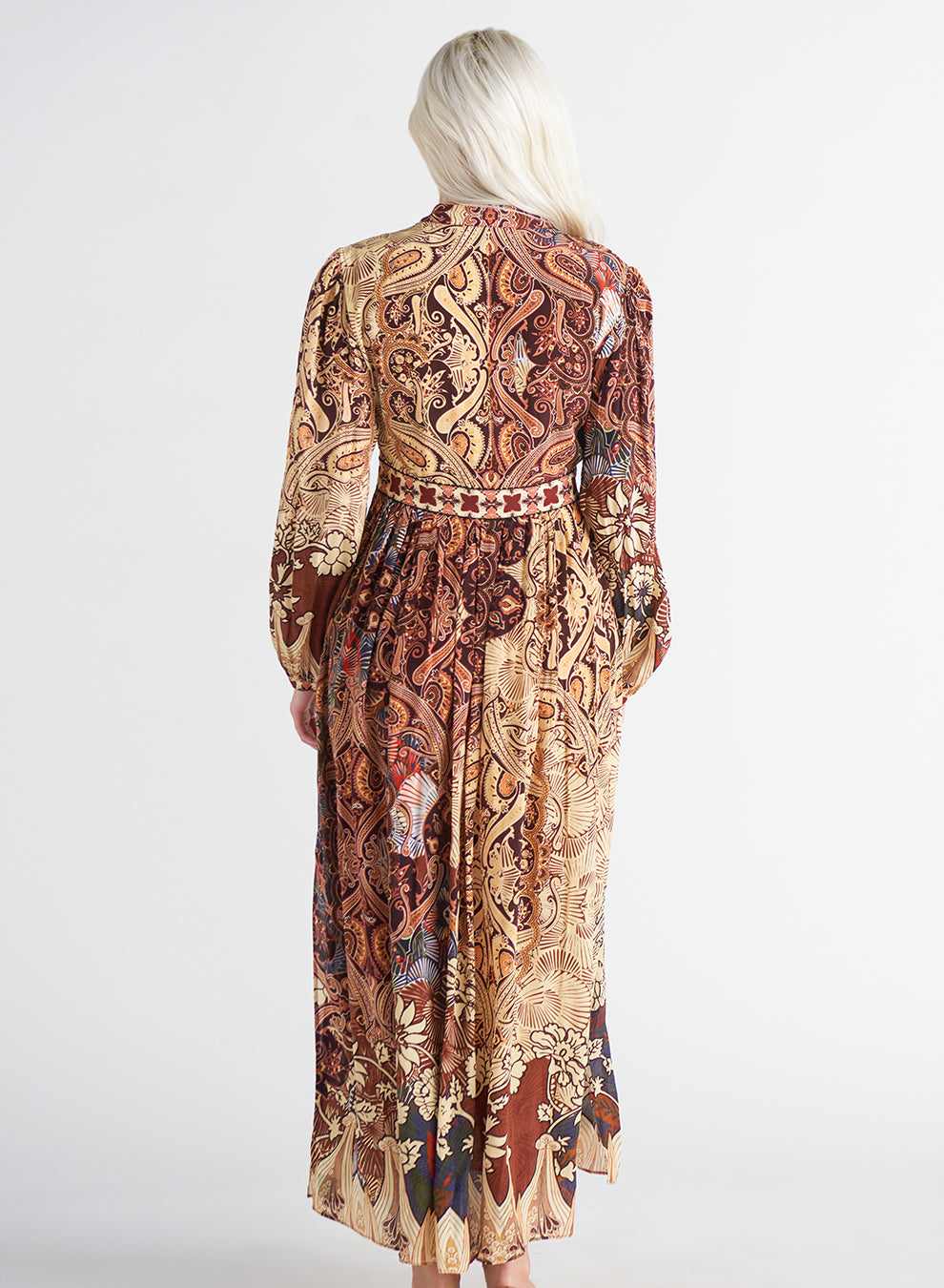 Dex Willow Beaded Trim Maxi Dress