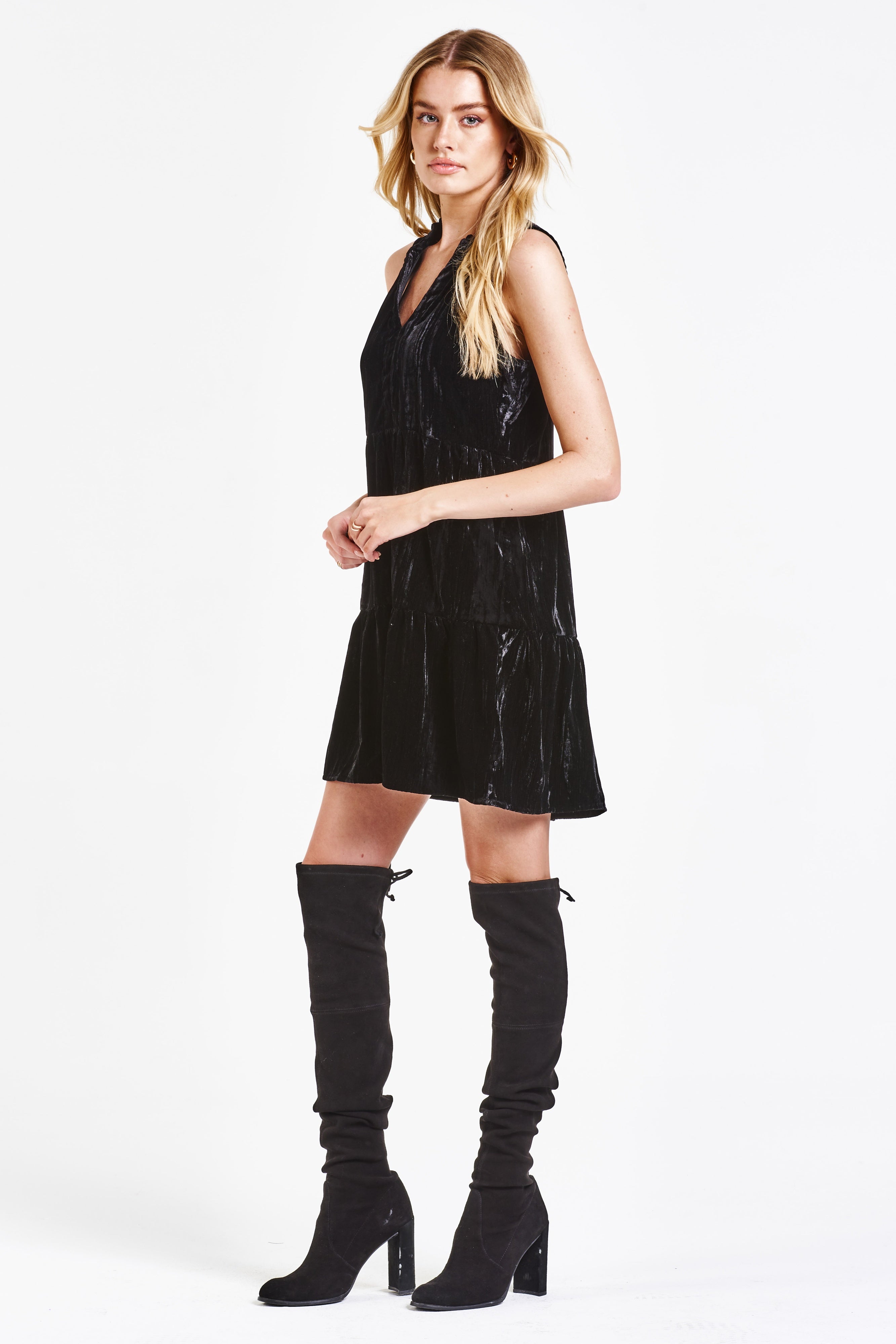 Dear John Eliza Sleeveless Tiered Dress