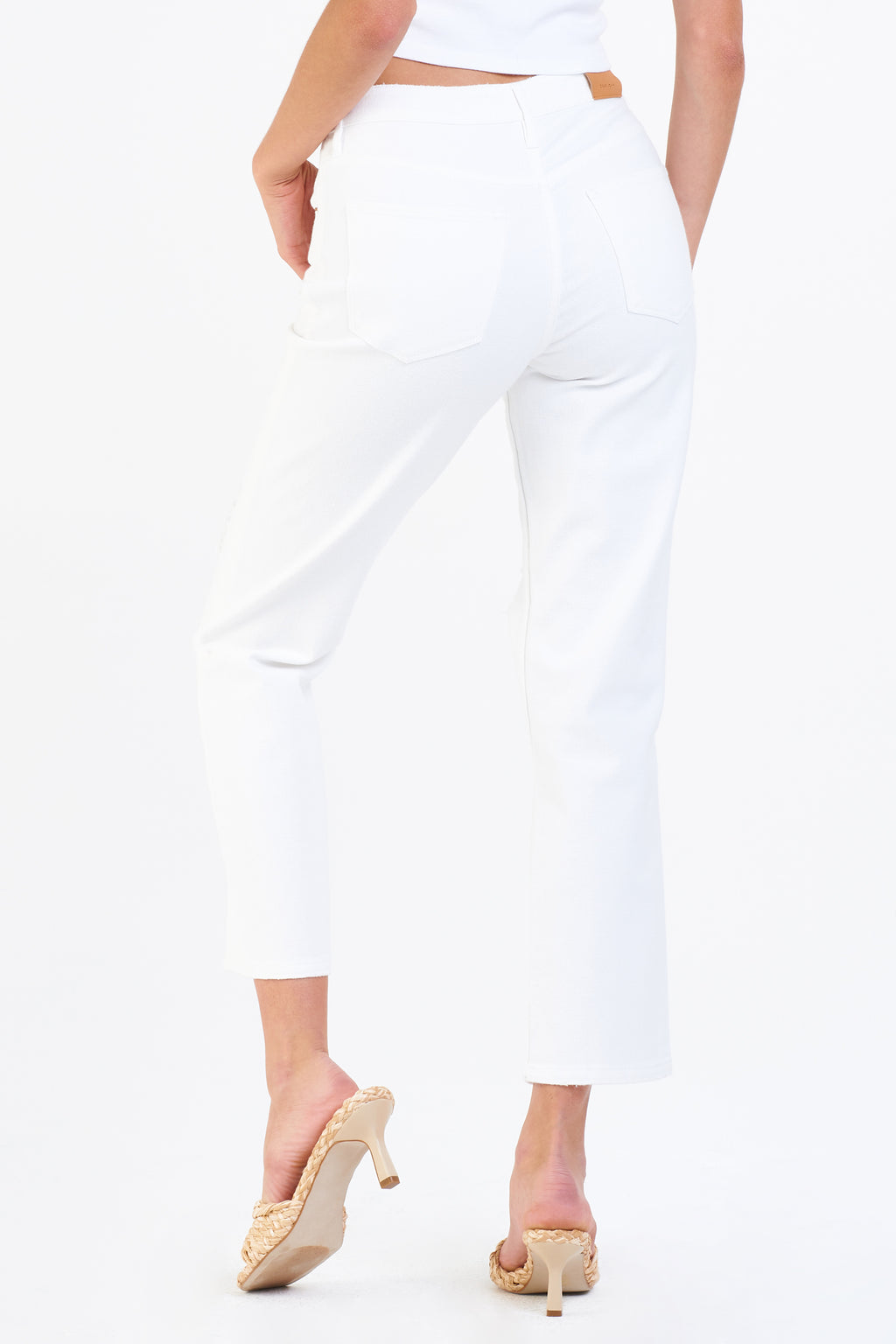 Dear John Jodi Optic White Super High Rise Straight