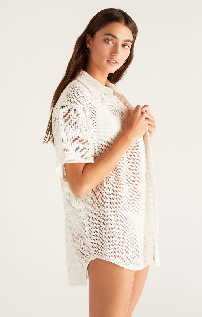 Z Supply Beach Days Mesh Shirt