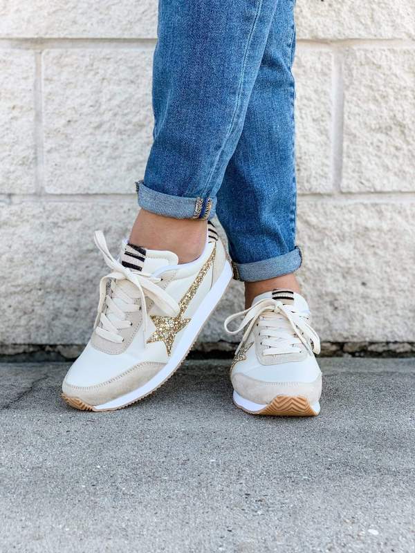 Vintage Glitter Star Sneaker