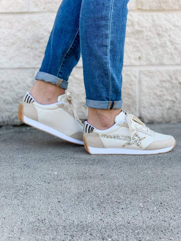 Vintage Glitter Star Sneaker